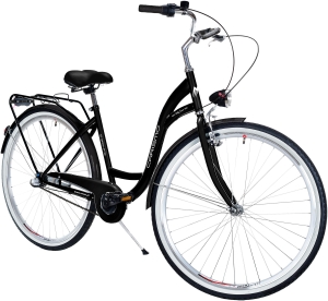 Rower Miejski Damski NEEXT GRACJA 28" 3 biegi Shimano CZARNY