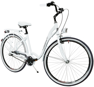 Rower Miejski NEEXT EXELO 28" ALU 3 biegi BIAŁY