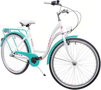 Miejski Damski NEEXT LAURA 26" 3 biegowy Shimano BIAŁO LAZUROWY