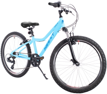 Rower Junior NEEXT ACTION JR 24 cale MTB 6-biegów Aluminiowy Lekki SHIMANO LILIOWY prezent na komunię