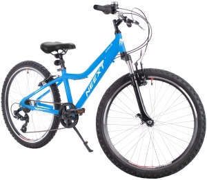 Rower Junior NEEXT ACTION JR 24 cale MTB 6-biegów Aluminiowy Lekki SHIMANO LILIOWY prezent na komunię