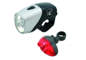 Zestaw Lamp Rowerowych FALCON EYE 6 LED + 5 LED